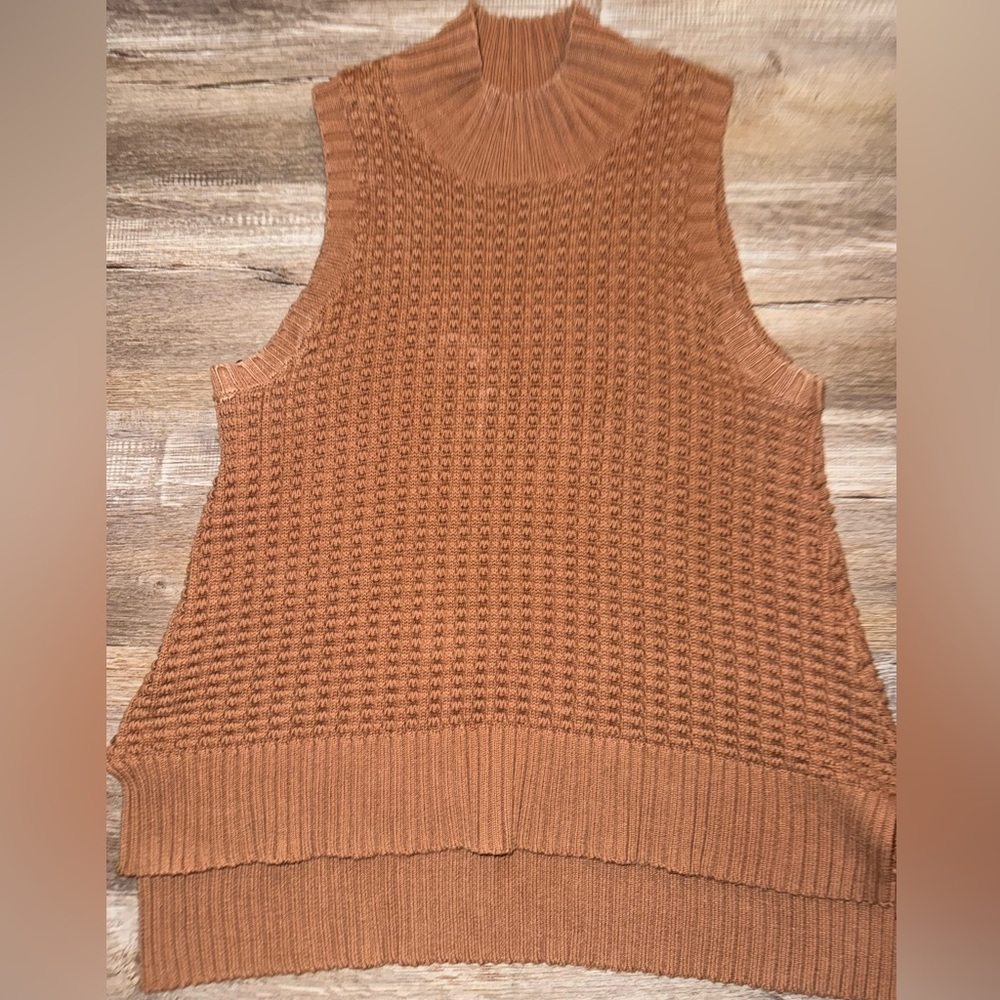 Brown Sleeveless Knit Sweater: French connection - Picture 8 of 12